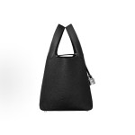 HERMES爱⻢仕 Picotin Lock 18 银扣 ⼥款 89 Noir ⿊⾊